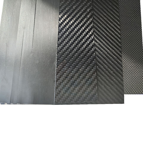  Placa de fibra de carbono, hoja de fibra de carbono ligera a  prueba de sarga versátil de alta dureza para piezas de automóviles (2.953 x  4.921 x 0.059 in) : Industrial y Científico