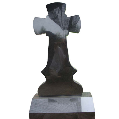 Buy Wholesale China Black Polished Cross Headstones Cad Headstones ...