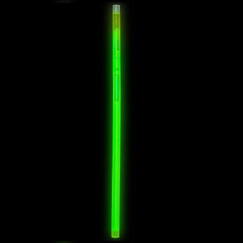 palos de espuma luminosos led verde 48x4cm