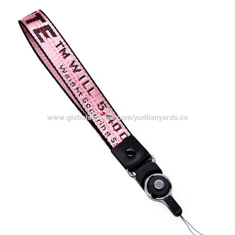 LANYARDS WITH SNAP-HOOKS BLACK 30CM