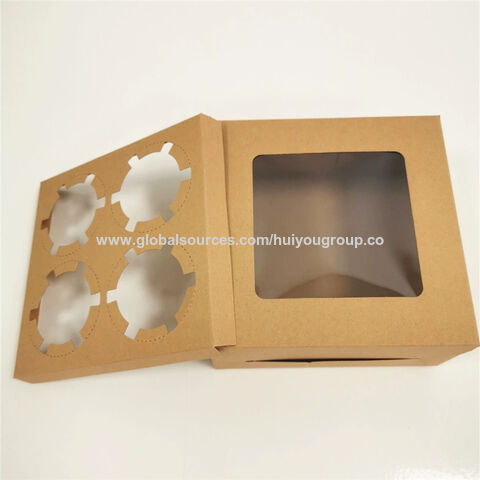 Buy Wholesale China Cupcake Boxes, Food Grade Kraft Cupcake