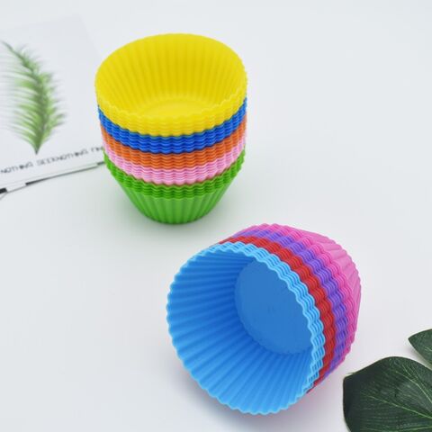 7cm round cake cups silicone muffin cups diy baking mould silicone