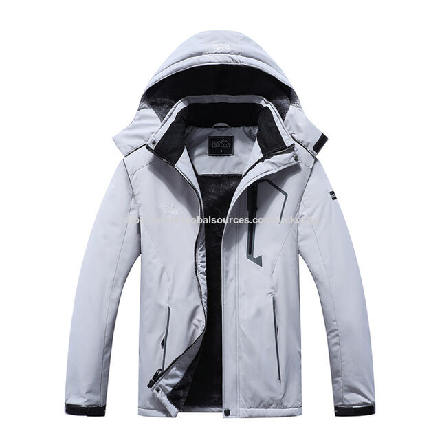 Winter Casual Jackets For Men Fashion Zipper Fleece Lined