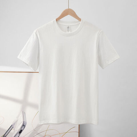 T Shirt For Men Summer Cotton Tops Solid Colors Blank Tshirts O