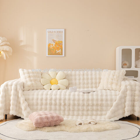 Comprar Funda de sofá antideslizante de Color sólido, cojín de sofá de  felpa suave y grueso, toalla para decoración de muebles de sala de estar,  fundas de sofá