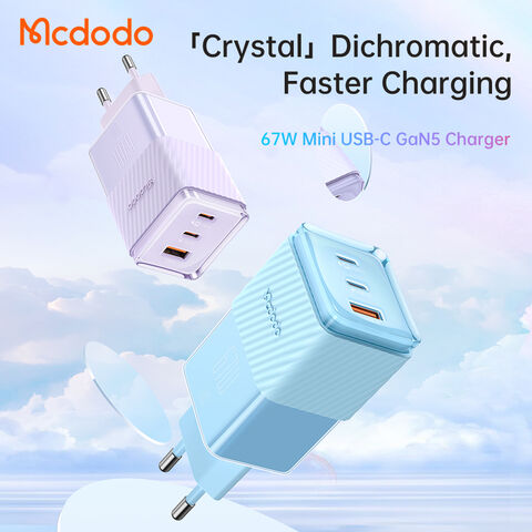 Buy Wholesale China Mcdodo Colorful Gan Charger 67w High Power Eu Plug ...