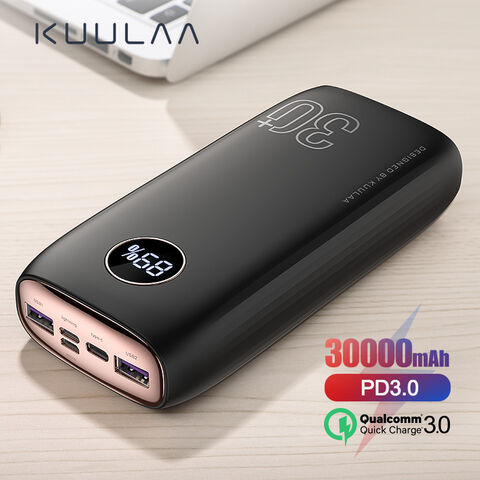 KUULAA-Banco de energía de carga portátil, cargador de batería externo USB  de 10000 mAh, para