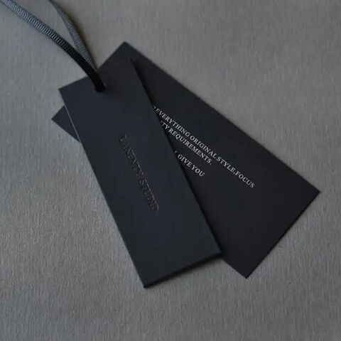 Buy Wholesale China Custom Black Cardboard Paper Tags Garment Hangtag ...