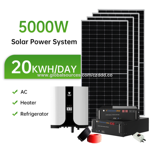 1Kw/5Kva Système solaire hors réseau 5000W 48V Usine de gros