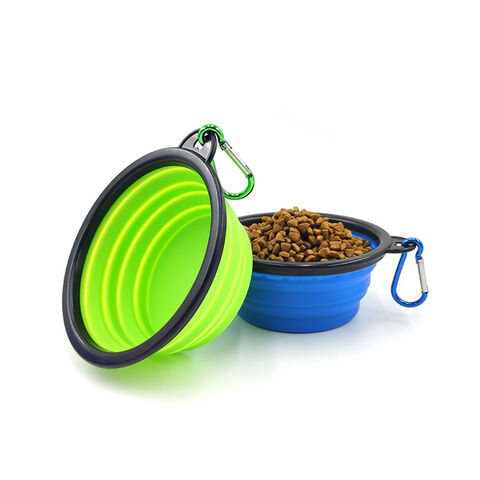 Collapsible Pet Silicone Bowl MOQ 100 PCS