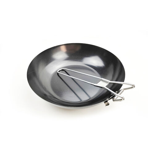 Outdoor camping cast iron frying pan picnic barbecue frying pan