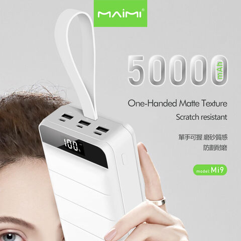 Buy Wholesale China Maimi Mi9 Led Headlamp Charging Bank 50000 Ma Power ...