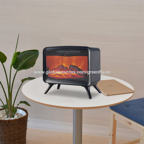 JJPro Greenfly 2022 Mini chimenea eléctrica de escritorio moderna y portátil, calefactor eléctrico portátil para uso doméstico for sale at factory direct price