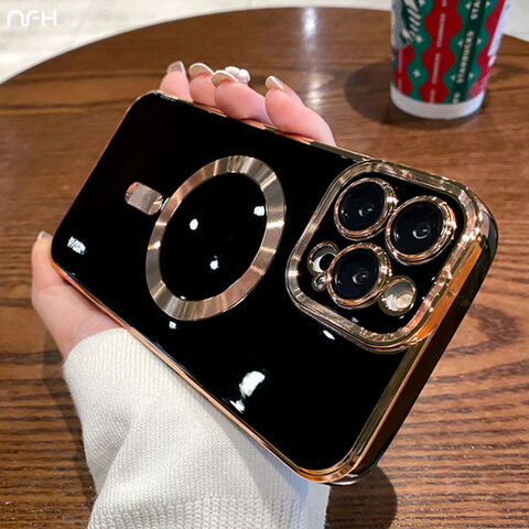 Suporte de telefone magnético de luxo para iPhone 14, 13 caso
