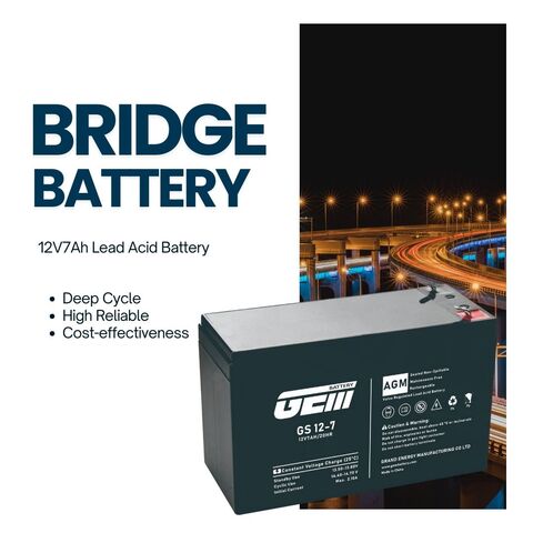 Batteries rechargeables scellées au plomb-acide sans entretien GEM 12V7Ah pour systèmes UPS/Alarme/Batterie de sécurité