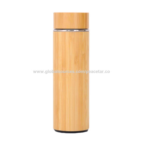 Flasque en bambou et acier inoxydable