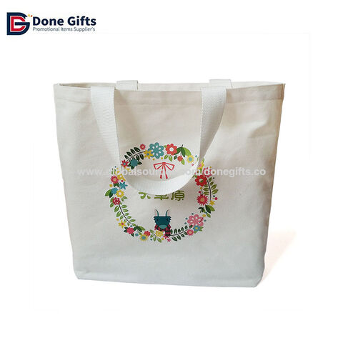 Sac à main en toile pas cher, sac de courses en coton 100% recyclé, sac en toile écologique avec design personnalisé, OEM/ODM bienvenu for sale at factory direct price