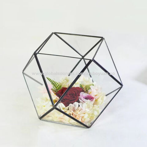 Buy Wholesale China Geometric Glass Pentagon Planter Pot Succulent Fern ...