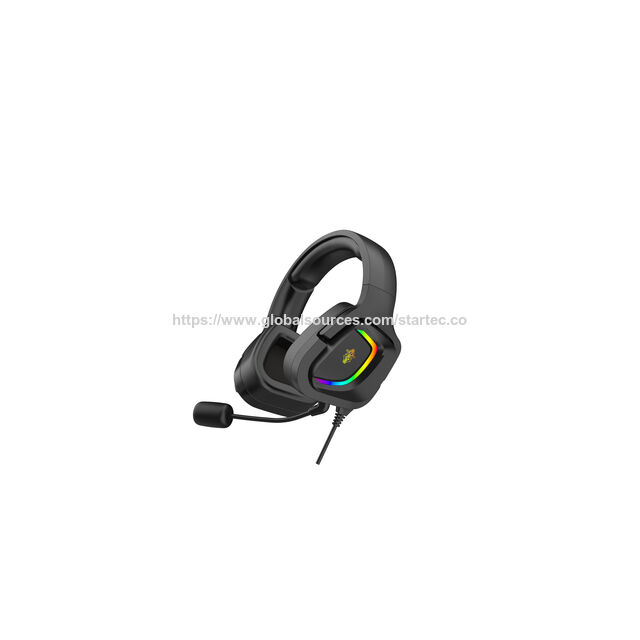 Casque Gaming Haut de Gamme 2023 avec LED RGB et Bandeau Unique Confortable pour le Sport et l'Ordinateur