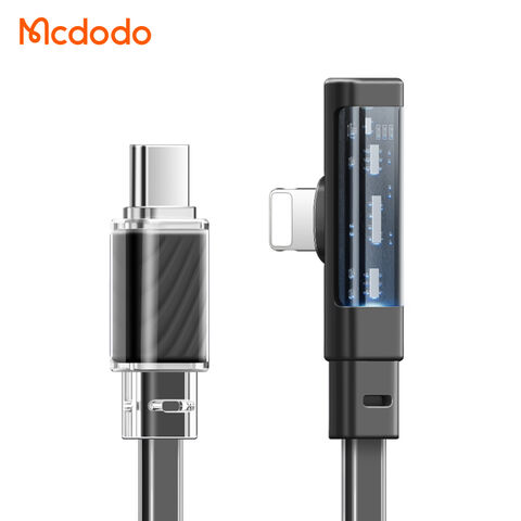Mcdodo Right Angle for iPhone Fast Charger Cable 2.4A Charging 0.5