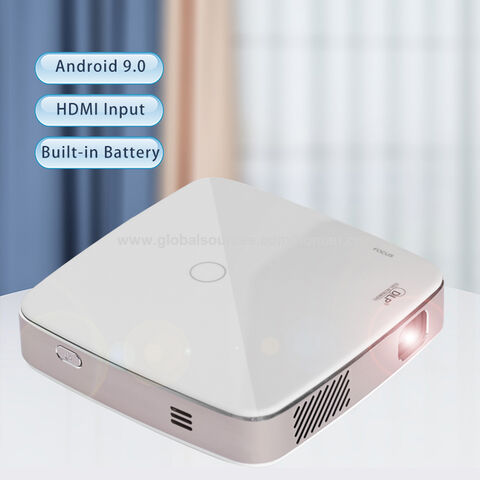 Proyector DLP Mini Home Theater de doble banda Wi-Fi Miracast batería incorporada para exterior Android 9,0 4K proyector OEM for sale at factory direct price