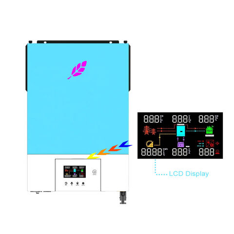 Wall Mounted 5000w Pure Sine Wave Off Grid Mppt Charge Controller Solar ...
