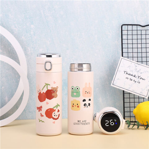 400/500ML Coffee Thermos For Women Travel Cup Vacuum Stainless Steel  Insulated Coffee Thermal Mug For Hot and Cold Water Drinks