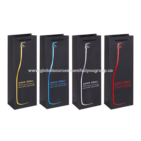 Buy Wholesale China Paper Gift Bag Custom Logo Luxury Wine Paper Bags ...
