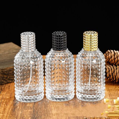 Mini botellas de vidrio de bayoneta con corcho, transparentes, de