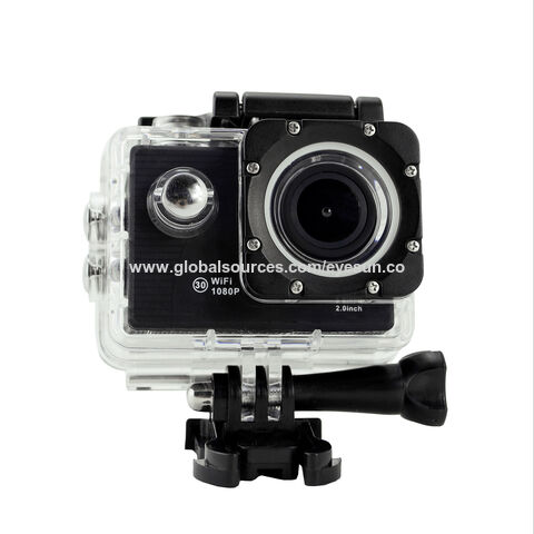 Caméra sport étanche 30m caméra action FHD 1080p 12MP Argent