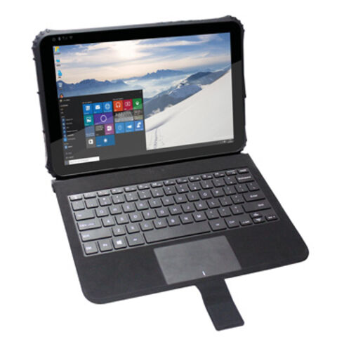 Nouveau PC portable robuste 12,2 pouces avec lecteur d'empreintes digitales, scanner de codes-barres IP65, NFC, données 4G et Windows 10 OS du fabricant