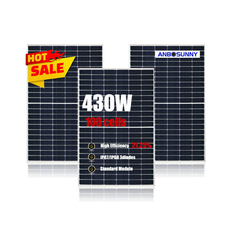 Módulo Solar PV 600W 550W 500W Solar Panel Inverter Sistema 500W