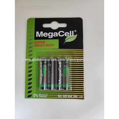 Buy Wholesale Hong Kong SAR Aaa Battery Megacell R03 Zinc Carbon Dry ...
