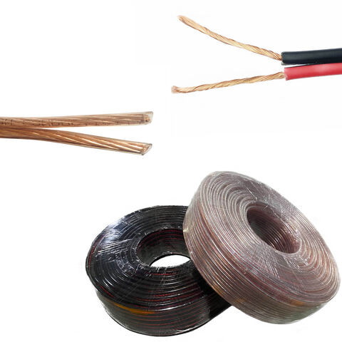 50m 2 X 2.5MM 14AWG Haut-Parleur Câble sans Oxygène Cuivre Plaqué