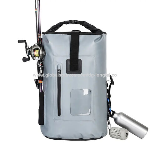 Large Capacity Fishing Bag Casual Sports Rucksack Fishing Rod Holder Pvc  Tpu Waterproof Fishing Tackle Backpack - Buy China Wholesale Backpack Bag  $12