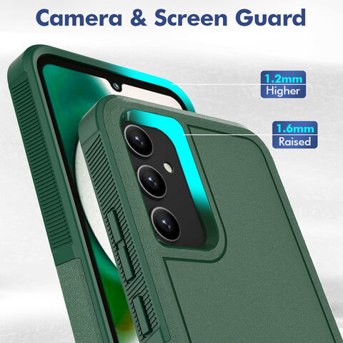 Compre Para Iphone 15 Más PC+TPU Protección de Doble Capa Cubierta - Verde  Oscuro en China