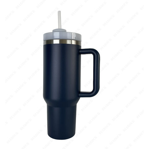 Buy Wholesale China 40oz Stainless Steel Vacuum Insulated Cup 40oz Tumbler  With Handle And Straw Black & Stainless Steel Tumbler at USD 3.5