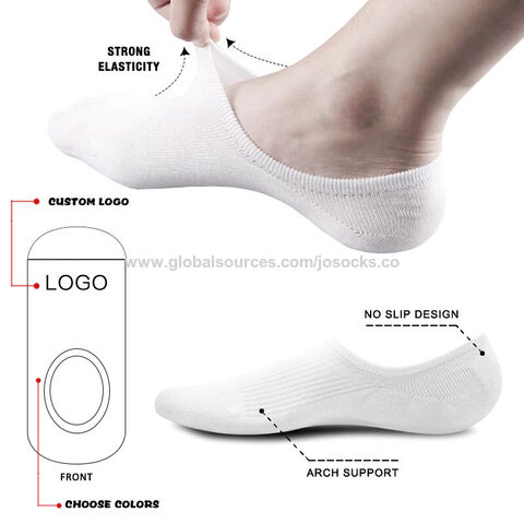 Calcetines invisibles de algodón transpirable para hombre, calcetín de  corte bajo, estilo informal, a la moda
