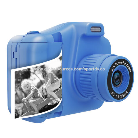 Cámara instantánea para niños Cámara de impresión HD1080p Cámara digital de  fotos de video con papel de impresión para niños Regalo de Navidad de  cumpleaños