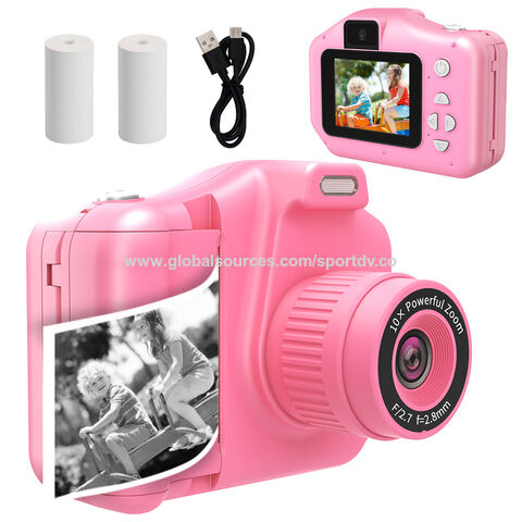 Imprimante photo instantanée 1080p Hd Mini appareil photo numérique pour  les enfants