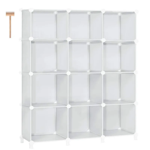Estantería 12 cubos rejilla Armario modular Sistema estantes