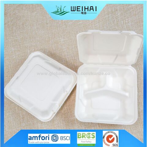 Buy Wholesale China Eco-friendly 3-compartment Disposable Food ...