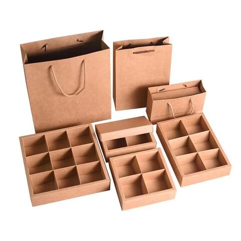 moon cake paper desert box with lids sweet 6 compartment food