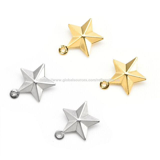 Kundenspezifische Dekoration Metall- und Kunststoffdekoration Stern-Dekoration Weihnachtsdekoration Anhänger und Charms for sale at factory direct price