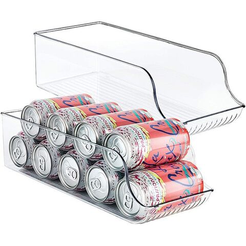 Organizador de geladeira bin empilhável geladeira caixa de armazenamento  transparente plástico alimentos organizador recipientes despensa cozinha