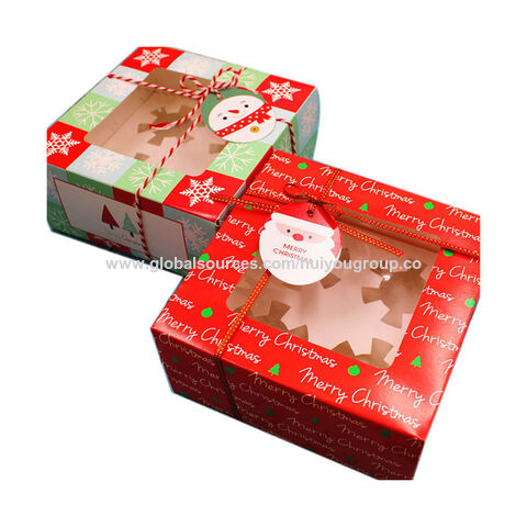 Achetez en gros Boîte Cadeau Emballage Papier Noël Cadeau Boîte Thème  Décoration, Boîte De Bonbons De Noël Pas Cher, Boîte D'emballage De Cupcake  De Noël Chine et Coffrets Cadeaux à 0.12 USD