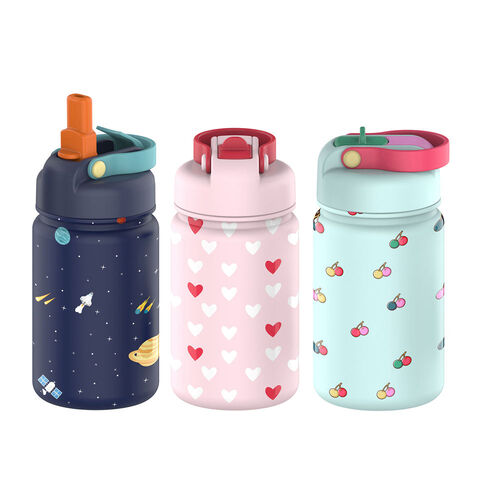 Buy Wholesale China Hot Sell 12oz 350ml Thermos Stainless Steel Insulated  Kids Meta Water Bottle With Straw & Stainless Steel Water Bottles at USD 5