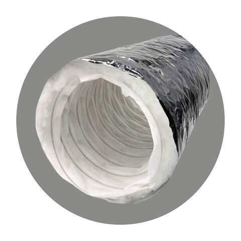 Duto flexível isolado de poliéster não tecido, sistema de ar fresco, tubo de escape de fumaça, duto de escape for sale at factory direct price