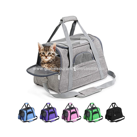 Pet Soft Sided Dog Cat Carrier Comfortable Bag Travel Case Airline Approved  Small Size Red Color