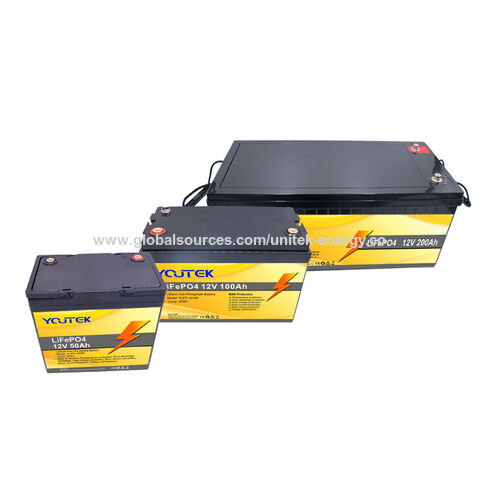 Buy Wholesale China 12v 50ah 100ah Lifepo4 Power Energy Storage Car Boat  Electric Tricycle Battery & Car Battery at USD 235